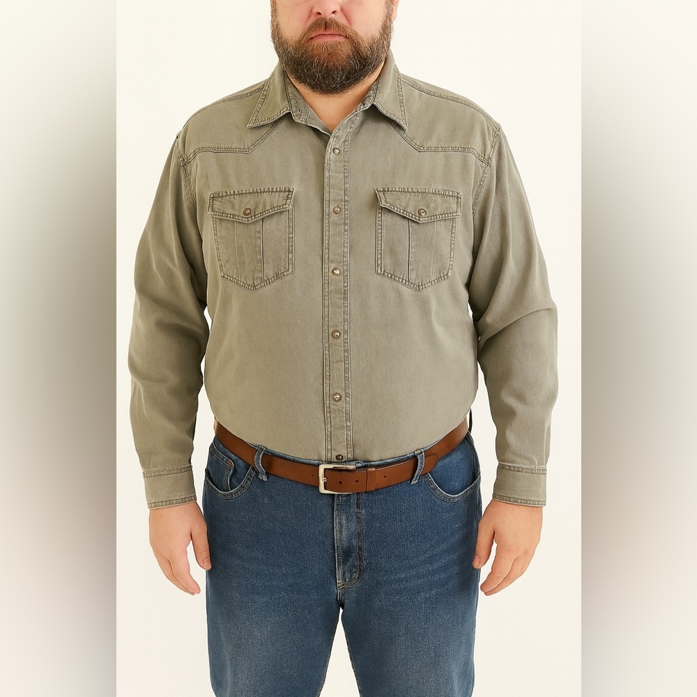 Mens Western Roper Shirt Size 2XL